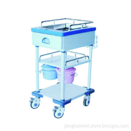 Hospital Surgical Trolley, Measures 440 x 525 x 934mm, ISO 9001 and CE Certified